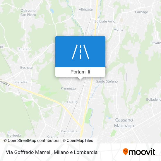 Mappa Via Goffredo Mameli