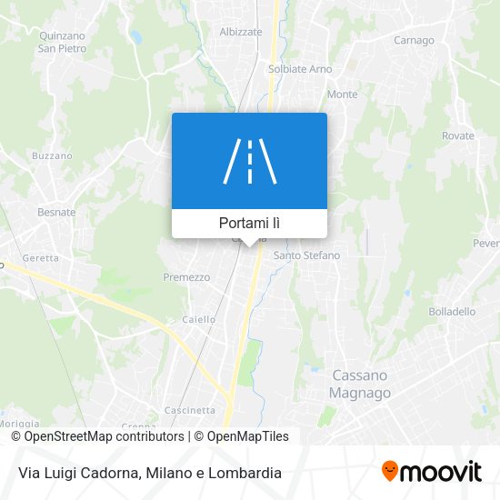 Mappa Via Luigi Cadorna