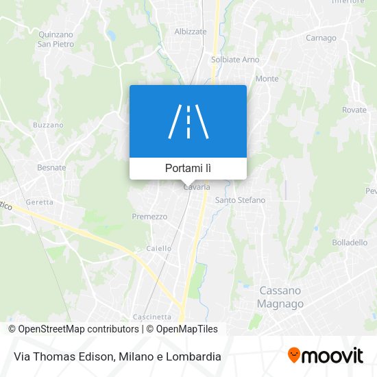 Mappa Via Thomas Edison
