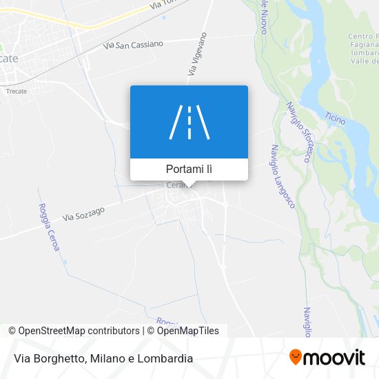 Mappa Via Borghetto