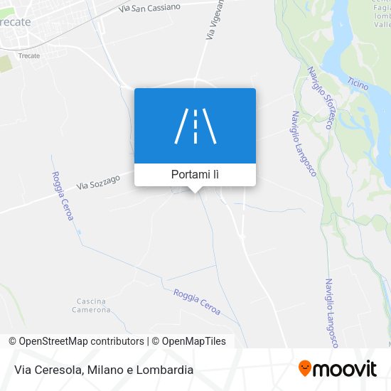 Mappa Via Ceresola