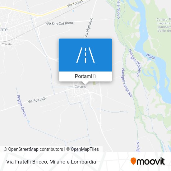Mappa Via Fratelli Bricco