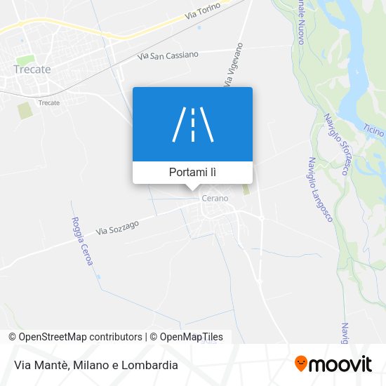 Mappa Via Mantè