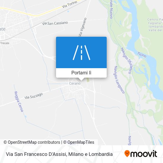 Mappa Via San Francesco D'Assisi