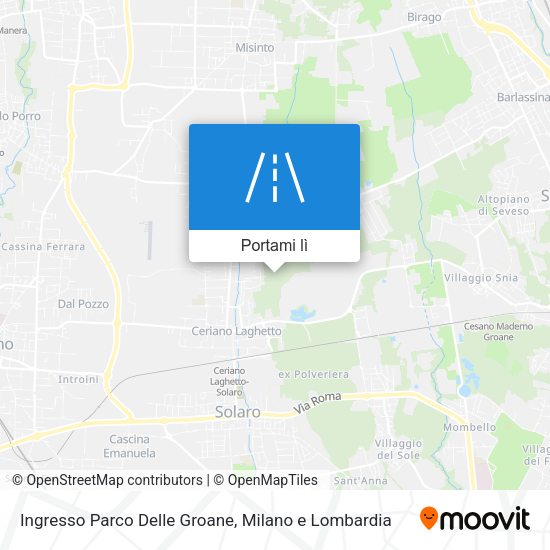 Mappa Ingresso Parco Delle Groane