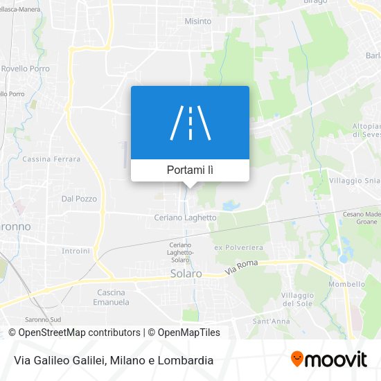 Mappa Via Galileo Galilei