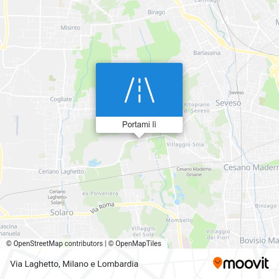 Mappa Via Laghetto