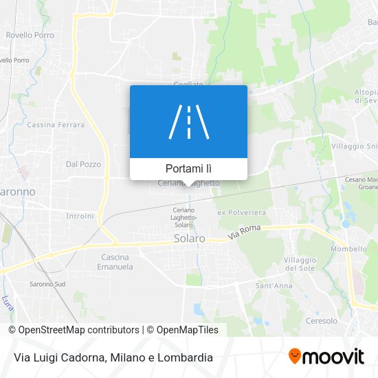Mappa Via Luigi Cadorna