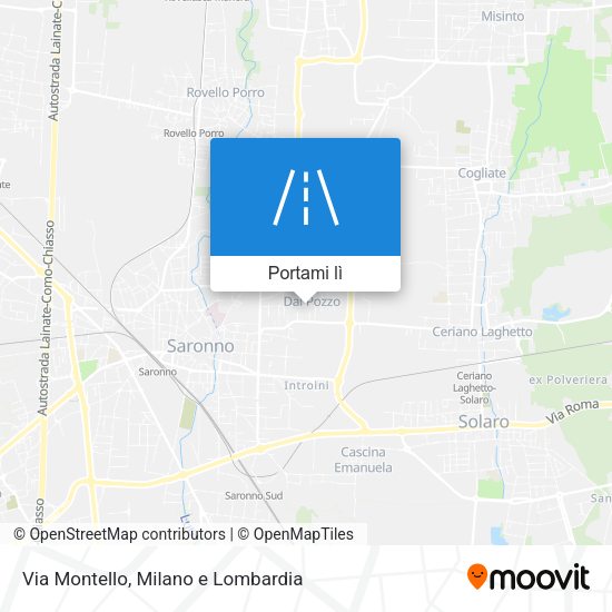 Mappa Via Montello