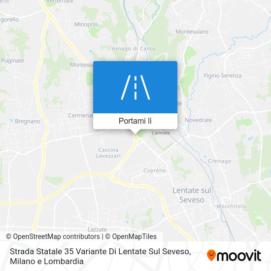 Mappa Strada Statale 35 Variante Di Lentate Sul Seveso