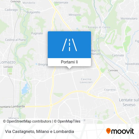 Mappa Via Castagneto