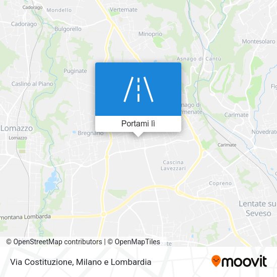 Mappa Via Costituzione