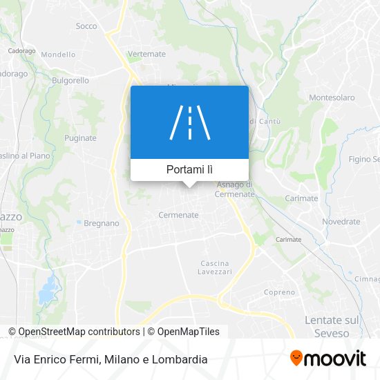 Mappa Via Enrico Fermi