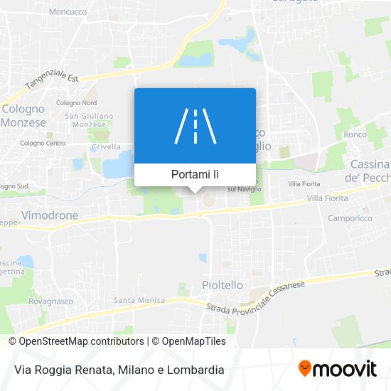Mappa Via Roggia Renata