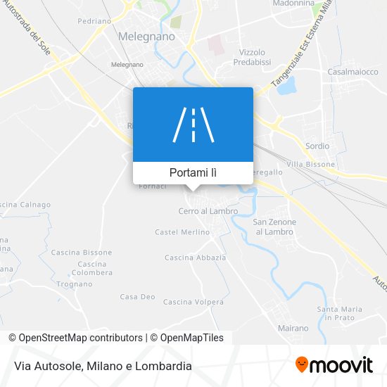 Mappa Via Autosole