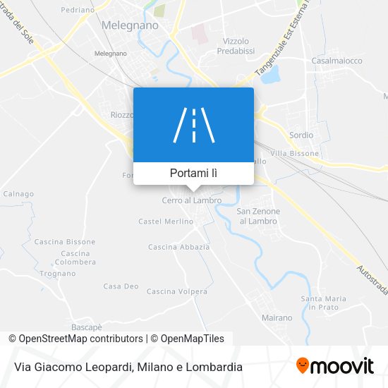 Mappa Via Giacomo Leopardi