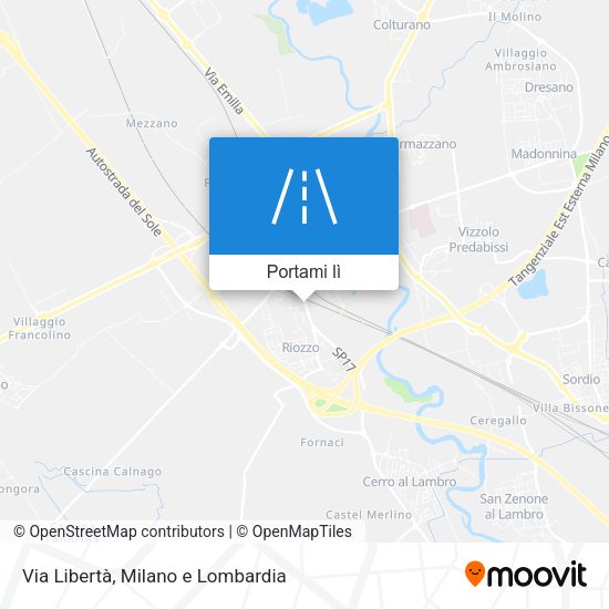 Mappa Via Libertà