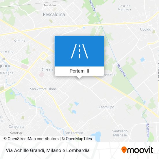 Mappa Via Achille Grandi