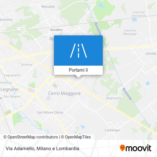 Mappa Via Adamello