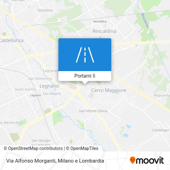 Mappa Via Alfonso Morganti
