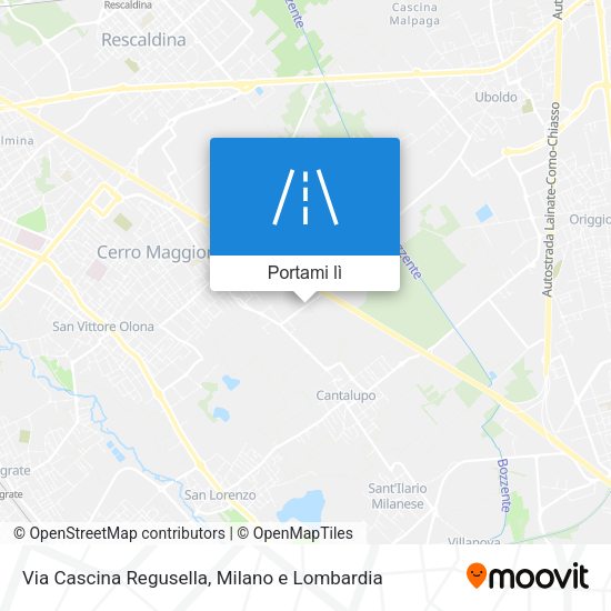 Mappa Via Cascina Regusella