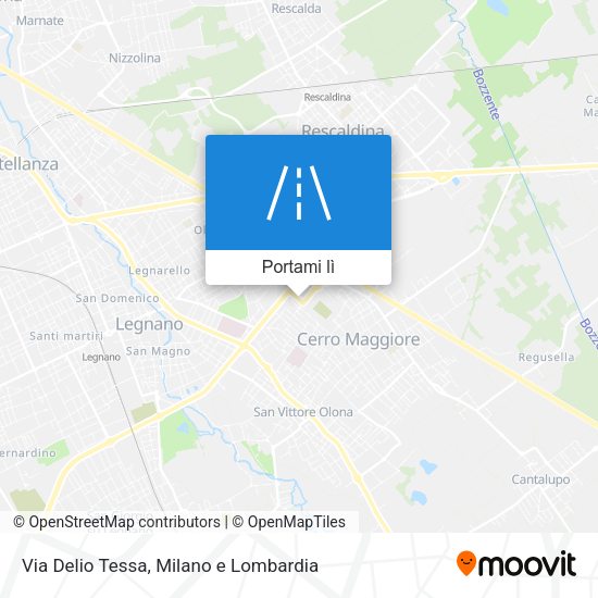 Mappa Via Delio Tessa