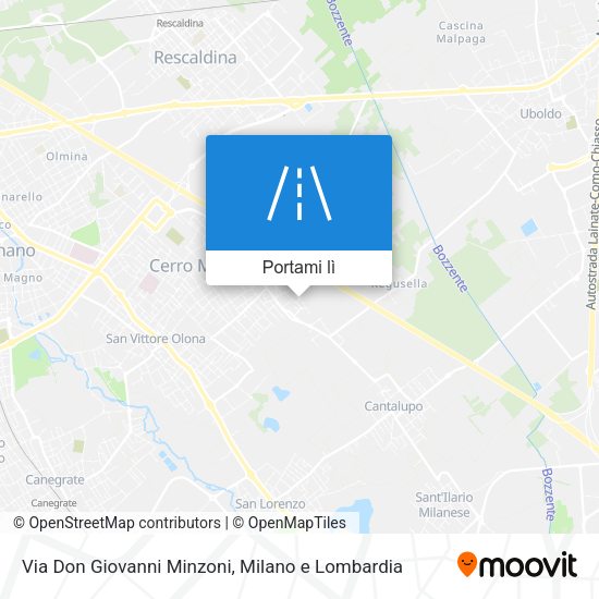 Mappa Via Don Giovanni Minzoni
