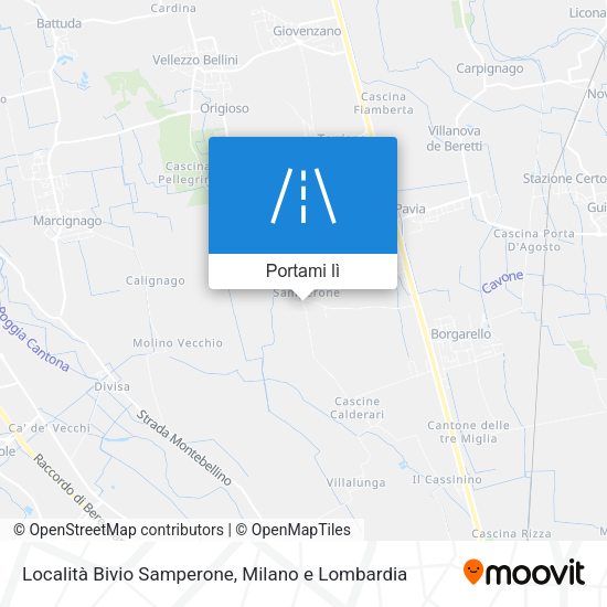 Mappa Località Bivio Samperone
