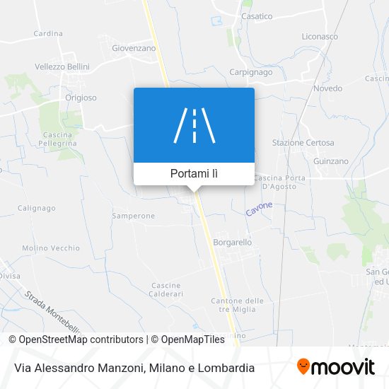 Mappa Via Alessandro Manzoni