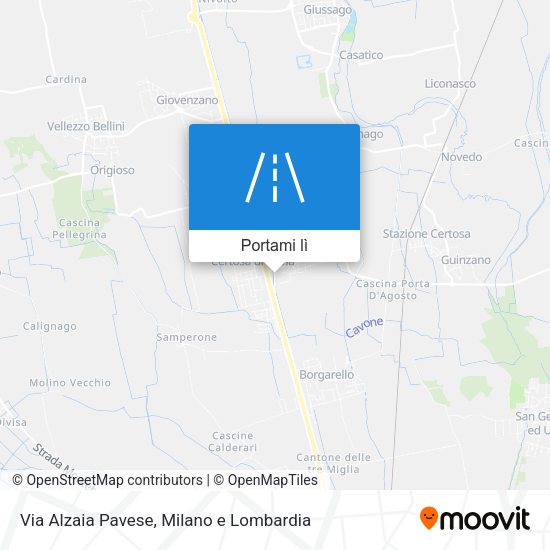 Mappa Via Alzaia Pavese