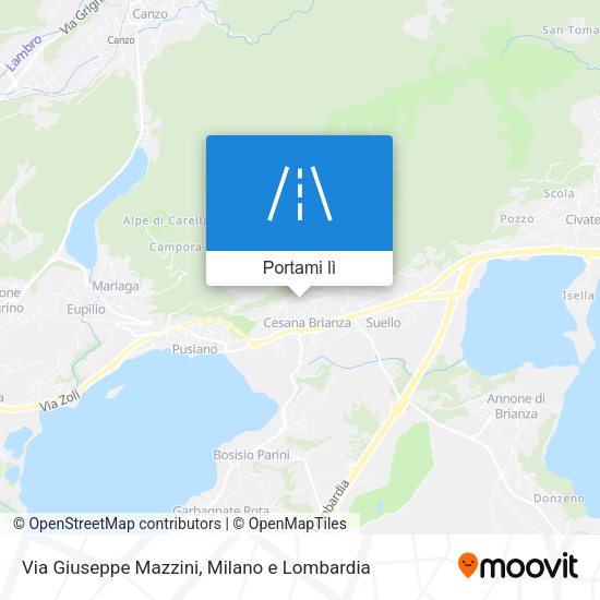 Mappa Via Giuseppe Mazzini