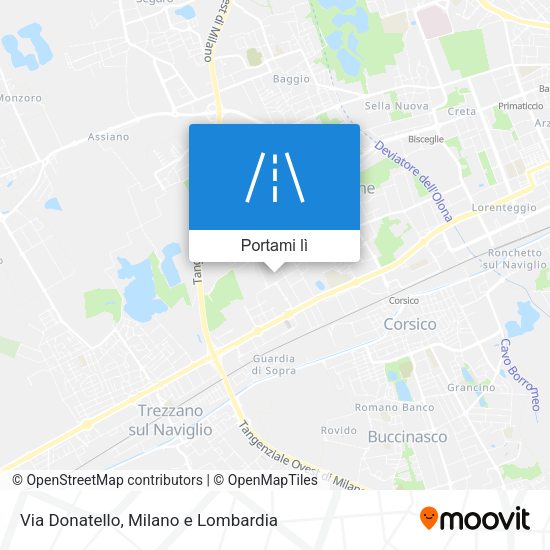 Mappa Via Donatello