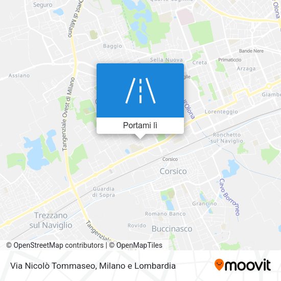 Mappa Via Nicolò Tommaseo