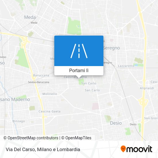 Mappa Via Del Carso