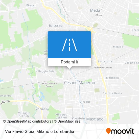 Mappa Via Flavio Gioia