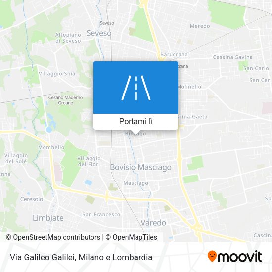 Mappa Via Galileo Galilei