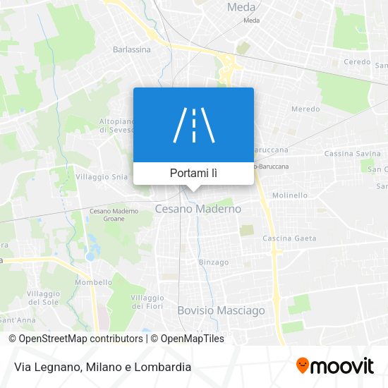 Mappa Via Legnano