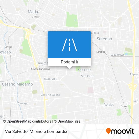 Mappa Via Selvetto
