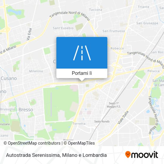 Mappa Autostrada Serenissima
