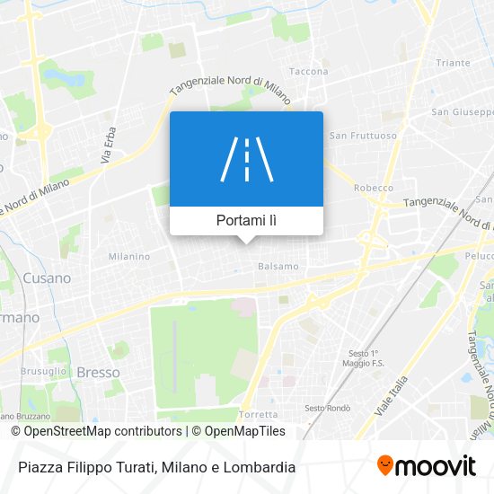 Mappa Piazza Filippo Turati