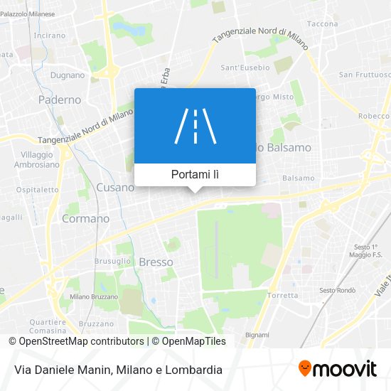 Mappa Via Daniele Manin