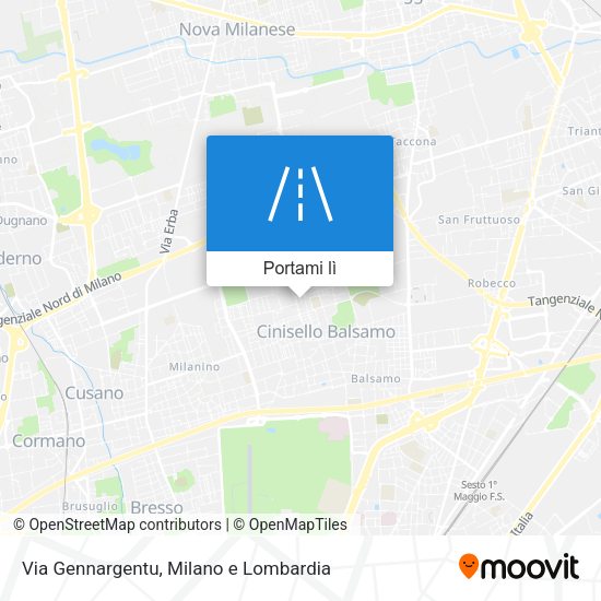 Mappa Via Gennargentu