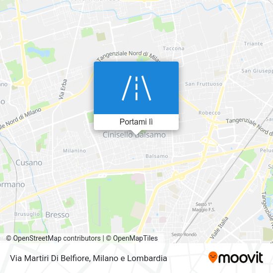 Mappa Via Martiri Di Belfiore