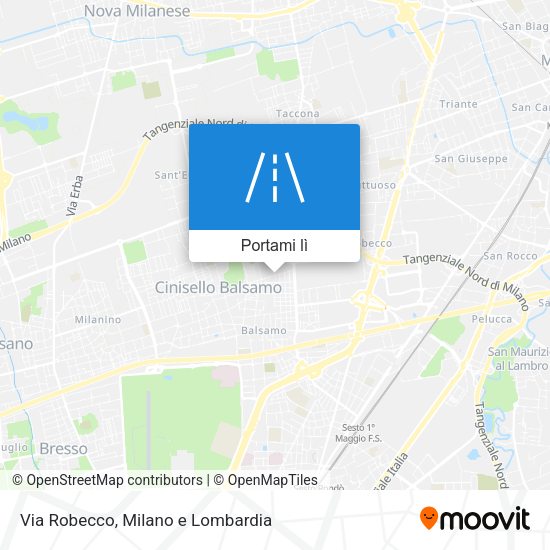 Mappa Via Robecco