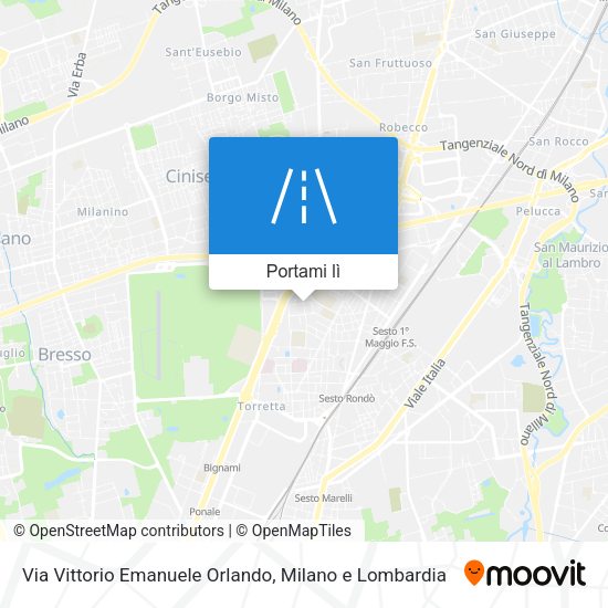 Mappa Via Vittorio Emanuele Orlando