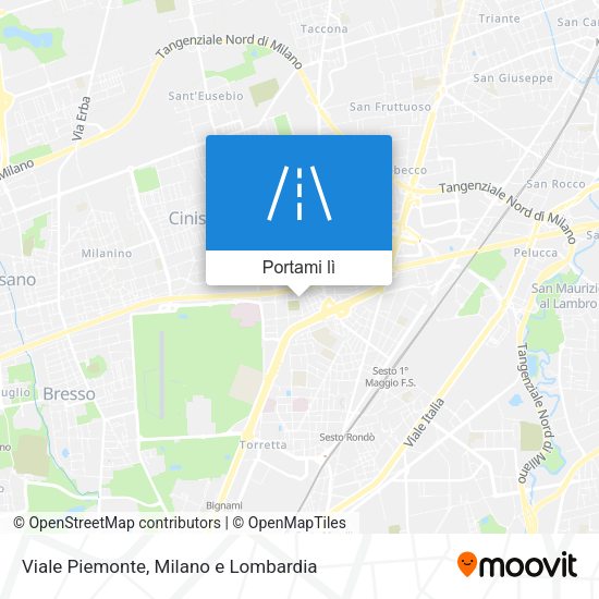 Mappa Viale Piemonte