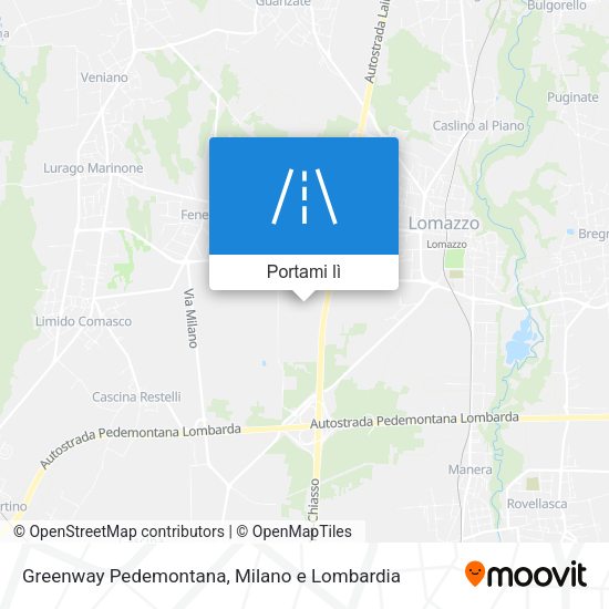 Mappa Greenway Pedemontana
