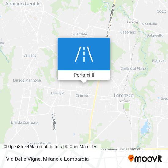 Mappa Via Delle Vigne