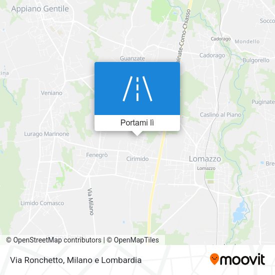 Mappa Via Ronchetto