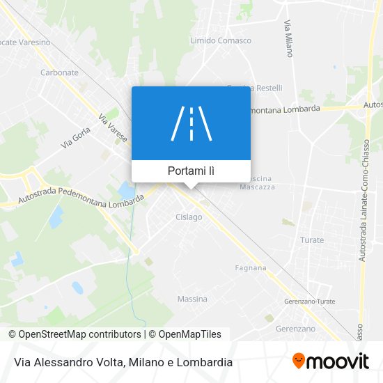 Mappa Via Alessandro Volta